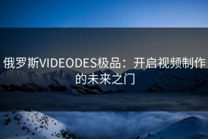 俄罗斯VIDEODES极品：开启视频制作的未来之门